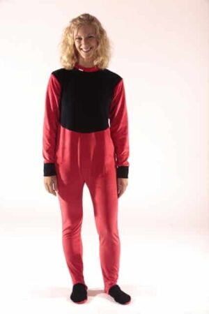 Grenouillère Bicolore Velours Adulte – 80% Coton, Cocooning Toute l'Année